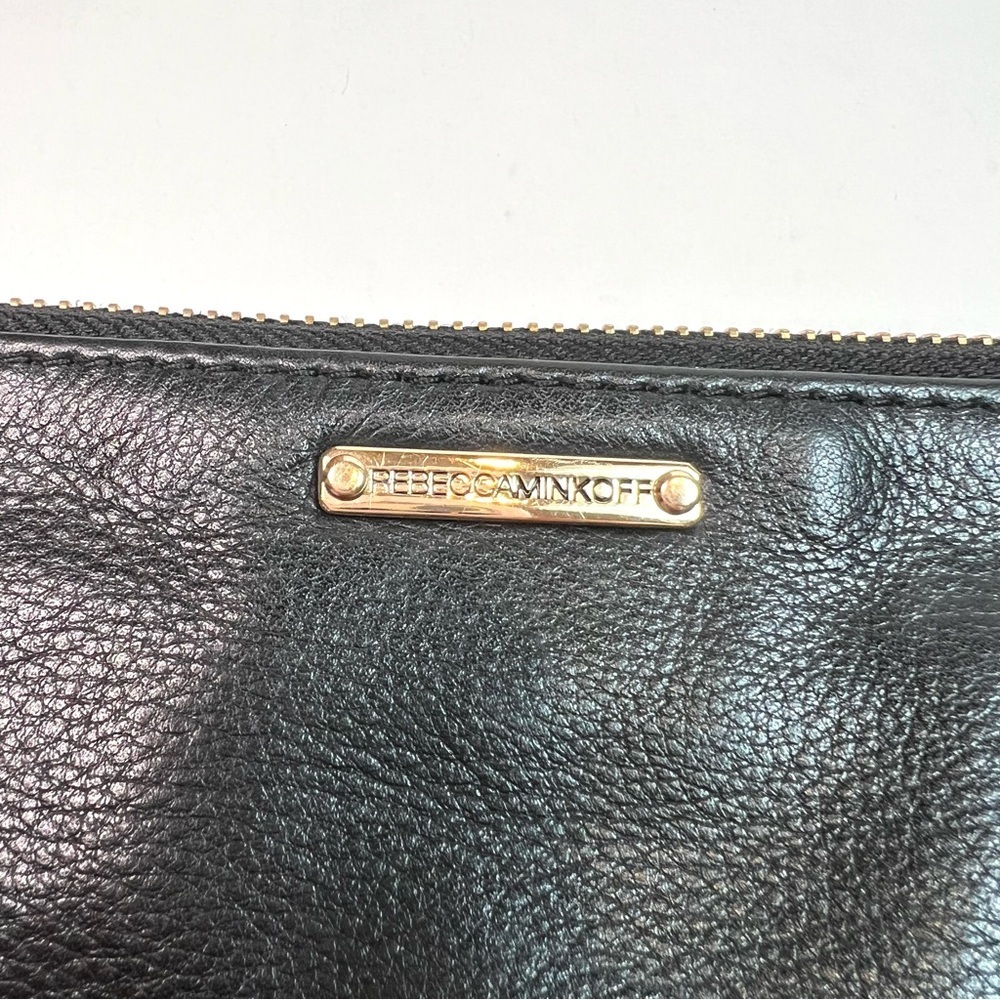 Rebecca Minkoff Skinny Mac Black Leather Clutch Wristlet - Picture 6 of 12